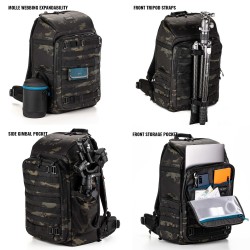 Tenba Mochila Axis V2 32L Camo Multicam BK | Mochila fotográfica táctica de gran capacidad