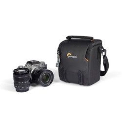 LOWERPRO Adventura SH 120 III Negro | Funda de hombro para cámara DSLR pequeña o sin espejo