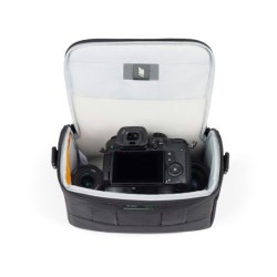 LOWERPRO Adventura SH 160 III Negro | Bolsa de hombro mediana para cámaras DSLR y accesorios