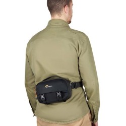 LOWERPRO Trekker LT HP 100 Negro | Bolsa de hombro compacta y acolchada para fotografía ligera