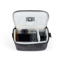 LOWERPRO Adventura SH 140 III Negro | Bolsa de hombro para cámaras DSLR medianas y accesorios