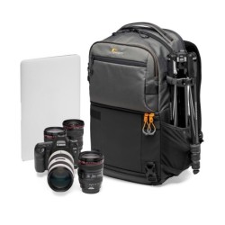 LOWERPRO Fastpack PRO BP 250 AW III Gris | Mochila híbrida profesional para fotografía y tecnología
