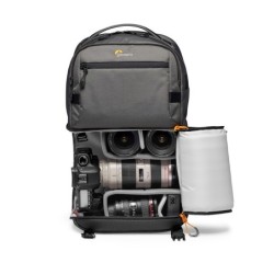 LOWERPRO Fastpack PRO BP 250 AW III Gris | Mochila híbrida profesional para fotografía y tecnología