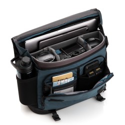 Tenba Bolsa de Hombro Messenger DNA 16 Slim Azul | Bolsa messenger delgada para cámara y portátil