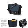 Tenba Bolsa de Hombro Messenger DNA 16 Slim Azul | Bolsa messenger delgada para cámara y portátil
