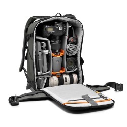 LOWERPRO Flipside 400 AW III Negro/Gris | Mochila profesional de gran capacidad con acceso trasero