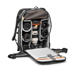 LOWERPRO Flipside 400 AW III Negro/Gris | Mochila profesional de gran capacidad con acceso trasero