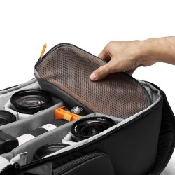 LOWERPRO Flipside 400 AW III Negro/Gris | Mochila profesional de gran capacidad con acceso trasero