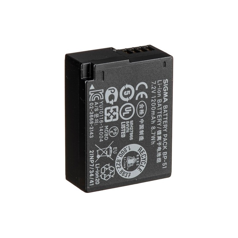 Sigma Batería BP-51 | Batería recargable para cámaras Sigma