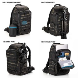 Tenba Mochila Axis V2 24L Camo Multicam BK | Mochila fotográfica táctica de alta capacidad