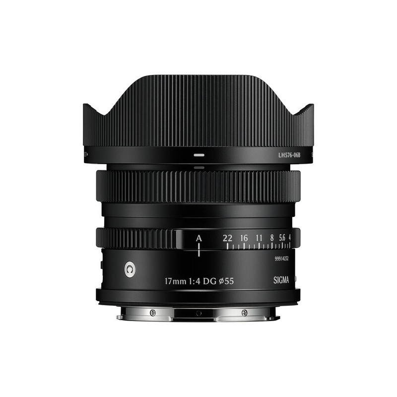 Sigma 17mm F4 DG Contemporary | Gran angular compacto L-Mount en color negro