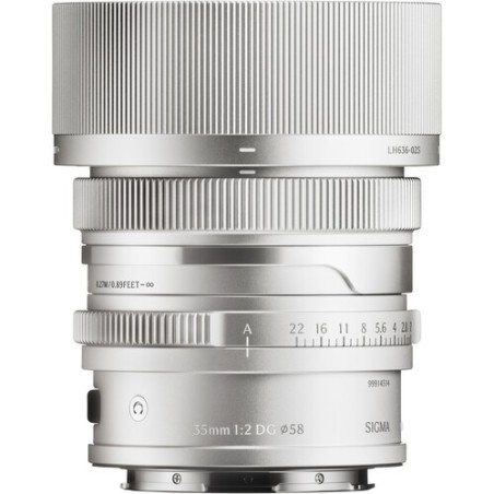 Sigma 35mm F2 DG Contemporary L-Mount Plata | Estándar luminoso compacto