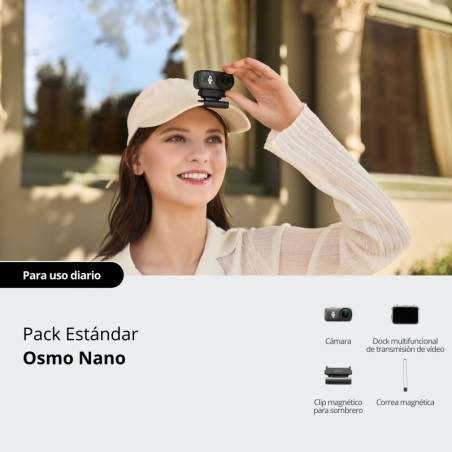 DJI Pack Estándar Osmo Nano (128GB) | Kit completo para creadores