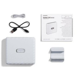 Fujifilm Impresora Instax Link Wide Ash White | Impresiones grandes al instante