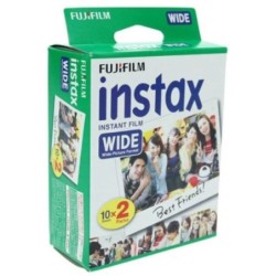 Fujifilm Pack Película Instax Wide 10x2 (20 Fotos) | Doble diversión en formato grande