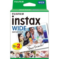Fujifilm Pack Película Instax Wide 10x2 (20 Fotos) | Doble diversión en formato grande