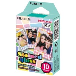 Fujifilm Película Instax Mini Stained Glass (10 Fotos) | Marcos coloridos y divertidos