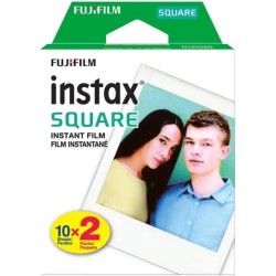 Fujifilm Pack Película Instax Square Glossy 10x2 (20 Fotos) | Formato cuadrado clásico