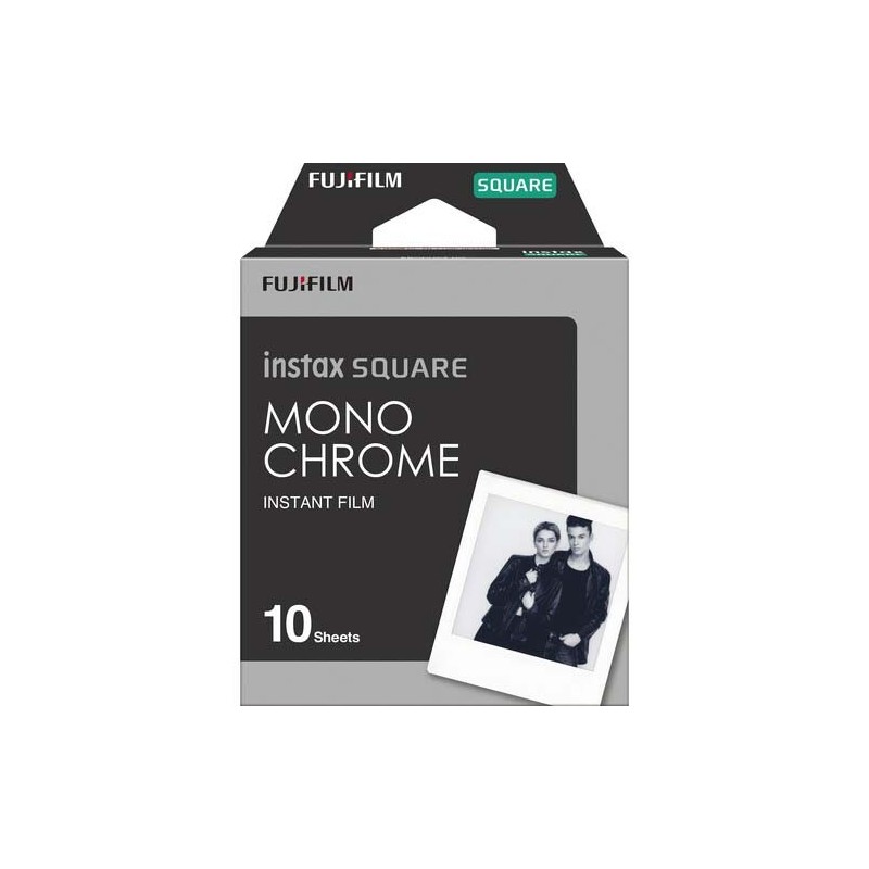 Fujifilm Película Instax Square Monochrome (10 Fotos) | Blanco y negro con estilo artístico