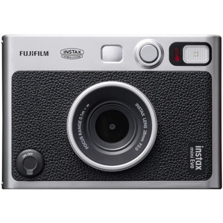 Fujifilm Cámara Instantánea Instax Mini Evo Black | Cámara híbrida digital-instantánea con estilo clásico
