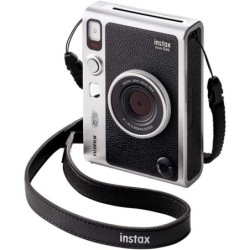 Fujifilm Cámara Instantánea Instax Mini Evo Black | Cámara híbrida digital-instantánea con estilo clásico