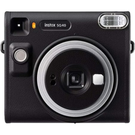 Fujifilm Cámara Instantánea Instax Square SQ40 Black | Fotos cuadradas instantáneas con diseño premium
