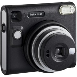 Fujifilm Cámara Instantánea Instax Square SQ40 Black | Fotos cuadradas instantáneas con diseño premium