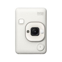 Fujifilm Cámara Instantánea Híbrida Instax Mini LiPlay Misty White | Digital e instantánea con estilo elegante