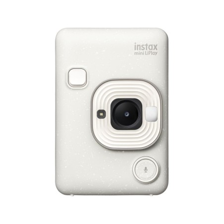 Fujifilm Cámara Instantánea Híbrida Instax Mini LiPlay Misty White | Digital e instantánea con estilo elegante