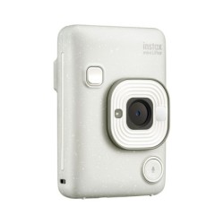 Fujifilm Cámara Instantánea Híbrida Instax Mini LiPlay Misty White | Digital e instantánea con estilo elegante