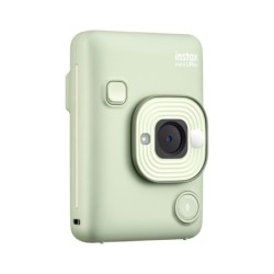 Fujifilm Cámara Instantánea Híbrida Instax Mini LiPlay Matcha Green | Cámara digital e instantánea con diseño moderno