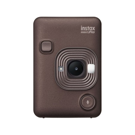 Fujifilm Cámara Instantánea Híbrida Instax Mini LiPlay Deep Bronze | Cámara híbrida elegante y funcional