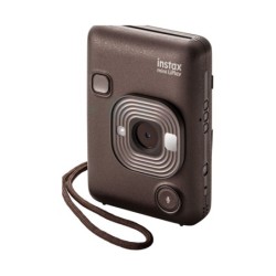 Fujifilm Cámara Instantánea Híbrida Instax Mini LiPlay Deep Bronze | Cámara híbrida elegante y funcional