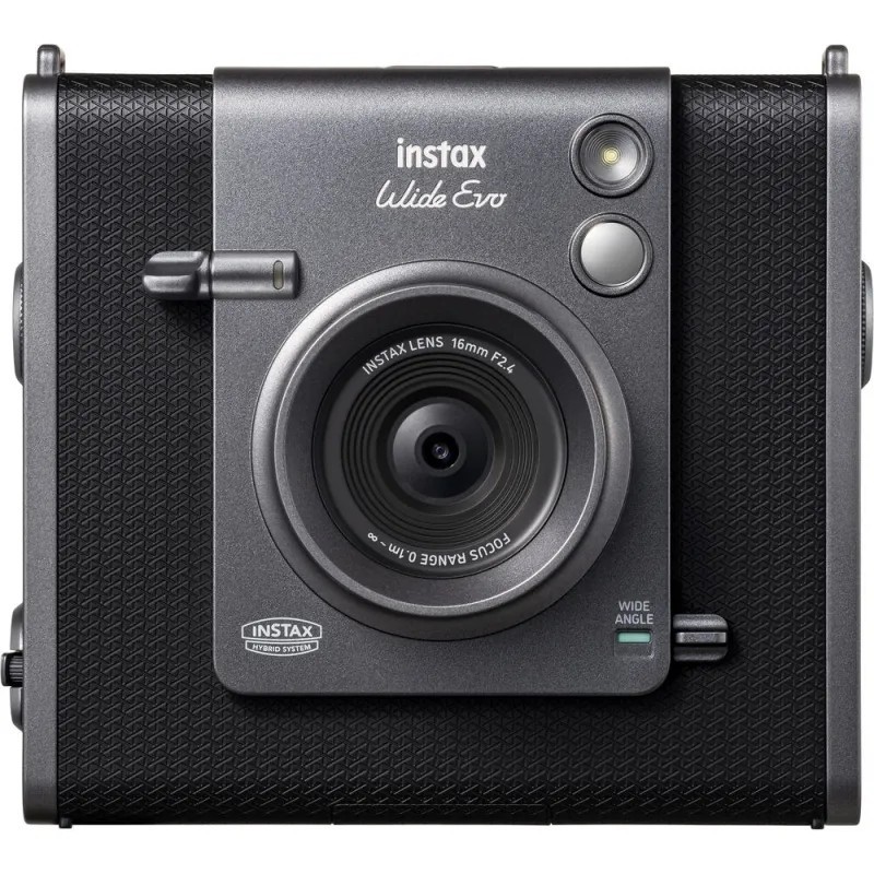 Fujifilm Cámara Instantánea Híbrida Instax Wide Evo Black | Fotografía instantánea de gran formato y alta calidad