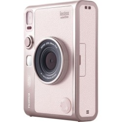 Fujifilm Cámara Instantánea Instax Mini Evo Gentle Pink | Cámara híbrida elegante y creativa