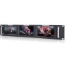 Feelworld T51H Monitor | Monitor profesional triple de 5" con entrada HDMI para montaje en rack de 2U