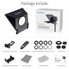 Feelworld Teleprompter TP2A | Teleprompter compacto compatible con smartphones, DSLR y tablets pequeñas