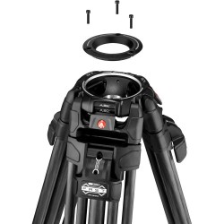 Manfrotto MVTTWINFC | Trípode profesional 645 FAST Twin de carbono con patas dobles