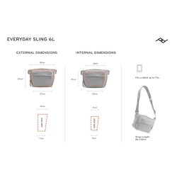 Peak Design Everyday Sling 6L V2 Negra Bandolera | Bandolera compacta para cámara y accesorios de uso diario