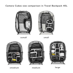 Peak Design Camera Cube V2 Talla S-M | Cubo de almacenamiento flexible para cámaras DSLR y mirrorless