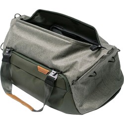 Peak Design Travel Duffel 35L Salvia Bolso | Bolsa de hombro amplia y ligera para transporte creativo con estilo natural