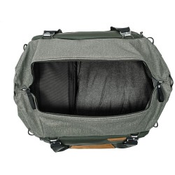 Peak Design Travel Duffel 35L Salvia Bolso | Bolsa de hombro amplia y ligera para transporte creativo con estilo natural