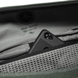 Peak Design Travel Duffel 35L Salvia Bolso | Bolsa de hombro amplia y ligera para transporte creativo con estilo natural