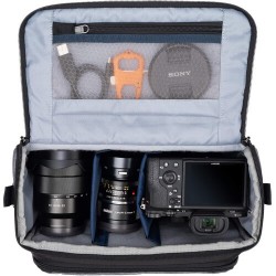 Think Tank Bolsa de Hombro Mirrorless Mover 30 V2 Naranja | Bolsa espaciosa y colorida para cámaras mirrorless con múltiples acc