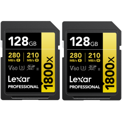 Compra Lexar SD Pro Gold UHS-II 1800X 128G | Tarjeta de Memoria Profesional Ultra Rápida