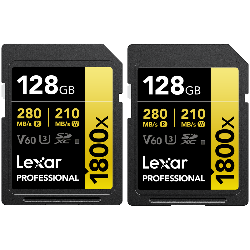 Compra Lexar SD Pro Gold UHS-II 1800X 128G | Tarjeta de Memoria Profesional Ultra Rápida