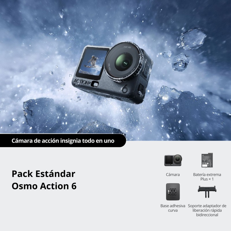 DJI Pack Estándar Osmo Action 6 | Compra Osmo Action 6 | Precio Cámara Acción DJI Osmo Action 6