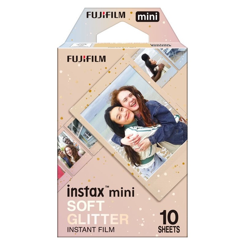 Fujifilm Película Instax Mini Soft Glitter 10 Fotos | película instax mini | film instax mini glitter