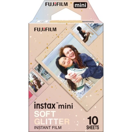 Fujifilm Película Instax Mini Soft Glitter 10 Fotos | película instax mini | film instax mini glitter