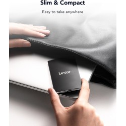 Lexar Disco Duro Portátil SL500 SSD 2TB | SSD externo de alto rendimiento para almacenamiento seguro y rápido